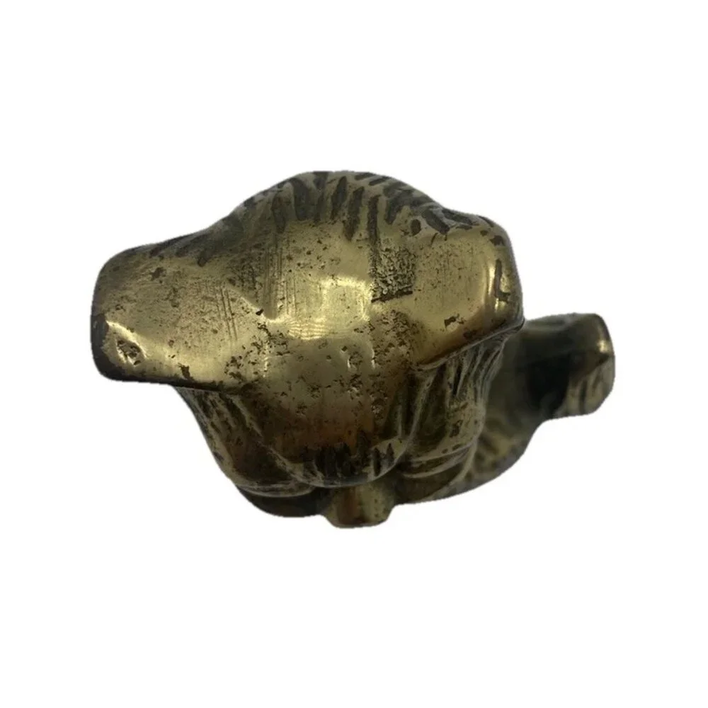 Vintage brass cat